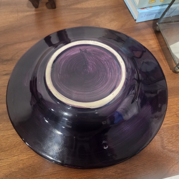 Beautiful Vintage Single Handmade Ceramic Pear Home Décor Plate - Picture 2 of 8